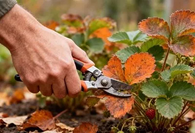 Готовим клубнику и смородину к зиме: обрезка листьев и полезные подкормки