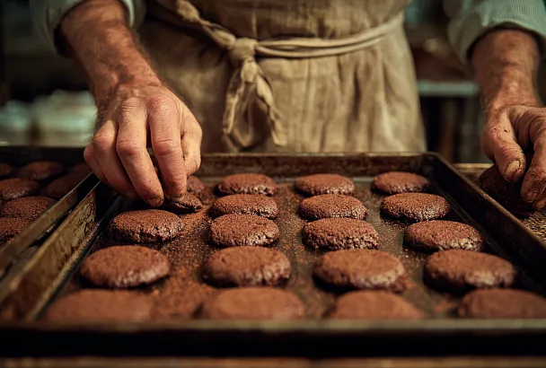 Десерт без выпечки: молочный крем, печенье-основание и быстрая шоколадная глазурь