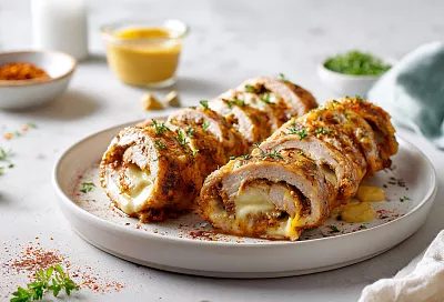 Готовлю мясные рулетики в пергаменте на сковороде: 15 минут и на столе сочнейшая вкуснятина с тянущимся сыром