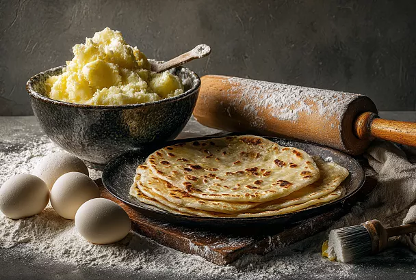 Картофельные лепёшки с сыром (ленивые хычины)