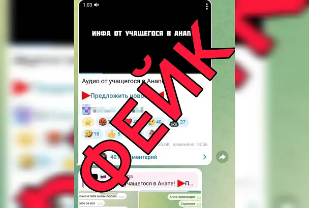 Аудиосообщение о покупке диплома как причине стрельбы в колледже Анапы является фейком