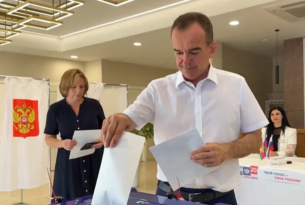Вениамин Кондратьев проголосовал на выборах в Госдуму