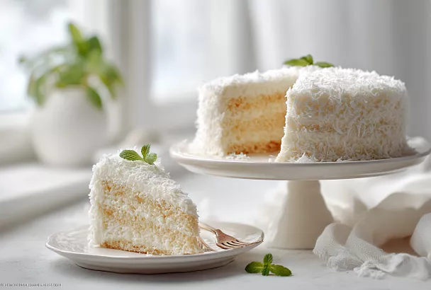 Торт «Лебединый пух» – нежный, очень простой в приготовлении, тает во рту