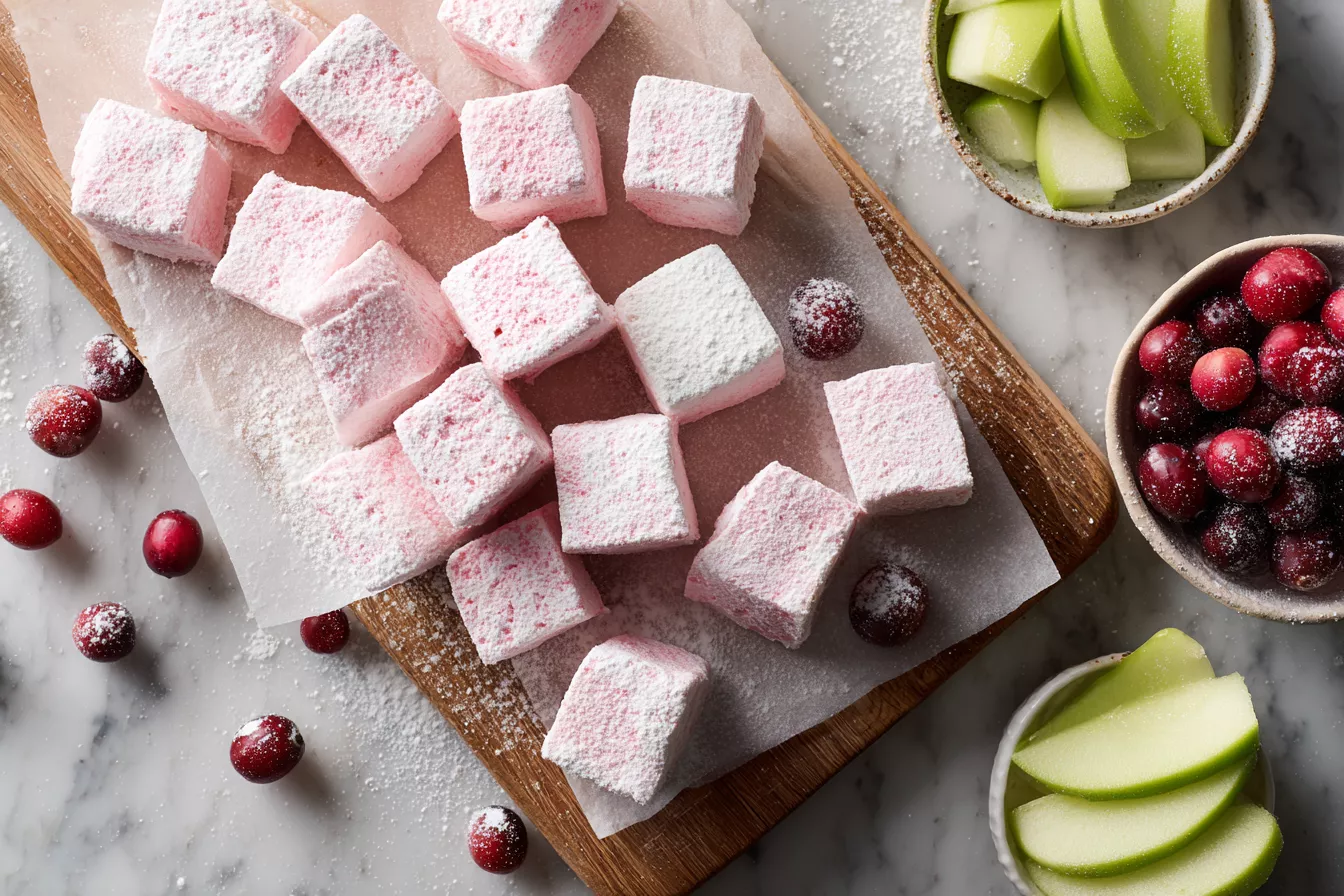 Яблочно-клюквенные конфеты-зефир без желатина и «тонны» сахара