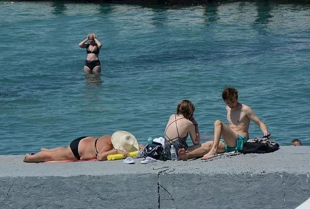Какая температура воды в море на курортах Краснодарского края