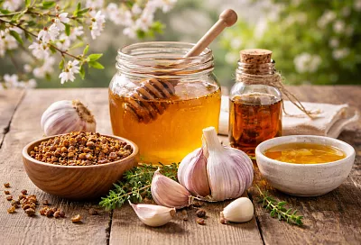 Чеснок, мёд и прополис: доктор Вялов о природных антибиотики