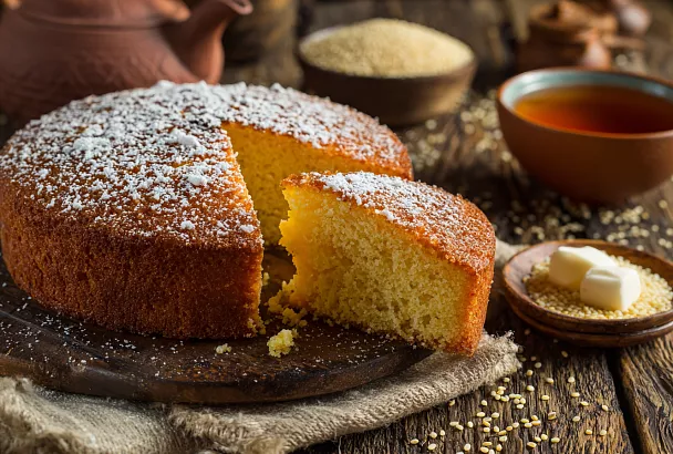 Манник как из детства: нежный, воздушный и готов за 1,5 часа вместе с выпечкой