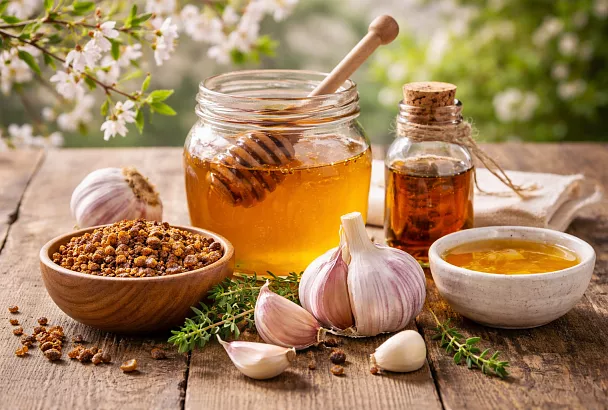 Чеснок, мёд и прополис: доктор Вялов о природных антибиотиках