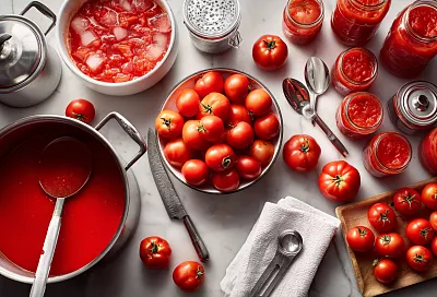 Томатная основа для шакшуки и не только: простая зимняя заготовка