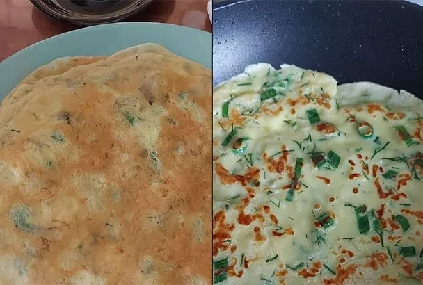 Добавил зелень так — и за 15 минут превратил простые блины в «витаминную бомбу»: идеально для весеннего завтрака