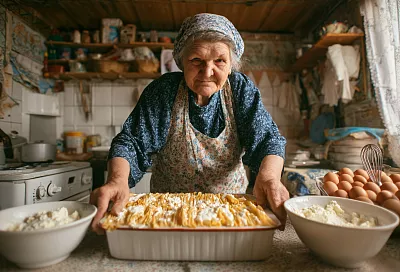 Ленивая ачма из лаваша с сулугуни и моцареллой: быстро и щедро