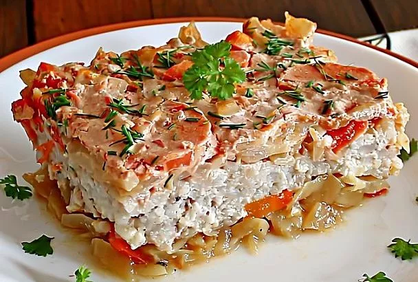 Кто-то называет их  ленивыми голубцами. Придумала способ еще проще: капусту, фарш выкладываю слоями и заливаю соусом – ммм... потрясающе вкусно