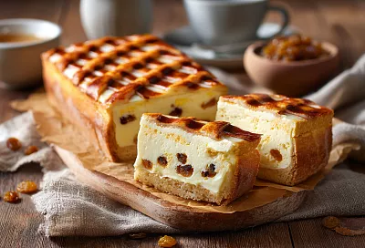 Легендарный краковский сырник – невероятно нежный, с хрустящей решеткой сверху и сливочной начинкой, которая тает во рту