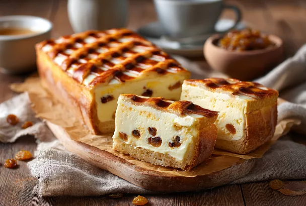 Легендарный краковский сырник – невероятно нежный, с хрустящей решеткой сверху и сливочной начинкой, которая тает во рту