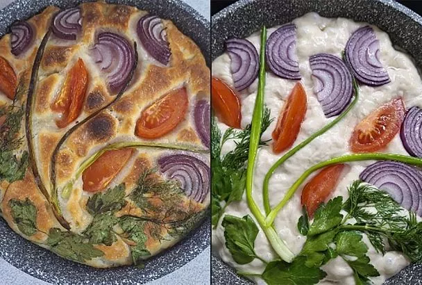 Фокачча на закваске получается шедевральной! Хороший рецепт, спасибо, всё получилось — идеальная опара для теста