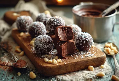 Домашние трюфели из сгущёнки и какао за 15 минут: мягкие, как ириски, и вкуснее магазинных конфет