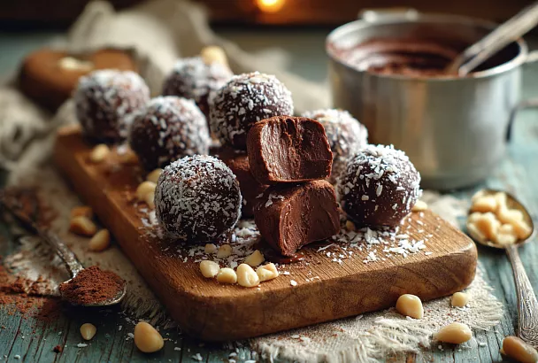 Домашние трюфели из сгущёнки и какао за 15 минут: мягкие, как ириски, и вкуснее магазинных конфет
