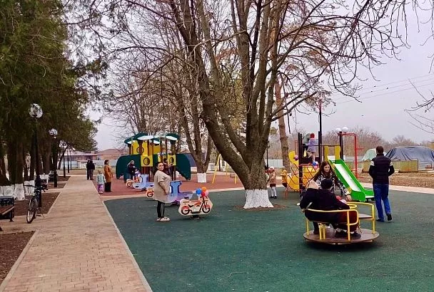 Зону отдыха в Кущевском районе благоустроили по нацпроекту
