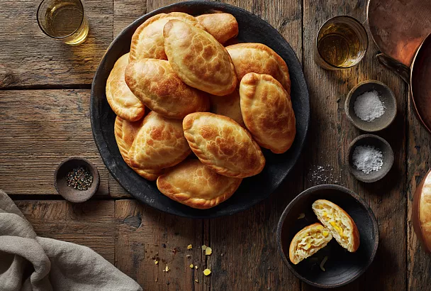 Жареные пирожки «как у бабушки» на быстром тесте