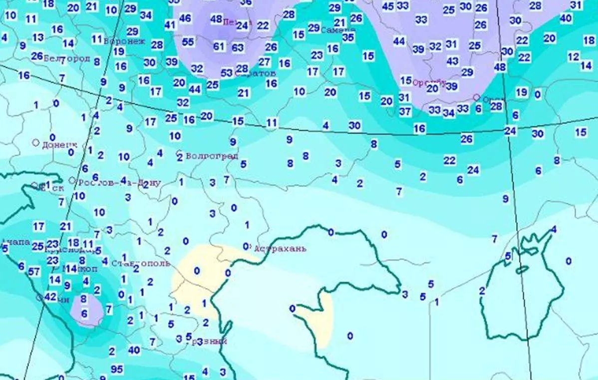 Стало известно, где в Краснодарском крае выросли самые большие сугробы