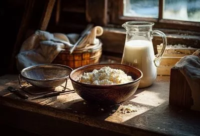 Домашний сыр за ночь: пресс под банкой и хранение в сыворотке — утром кубики для салатов и бутербродов