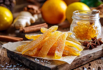 Цукаты из апельсиновых и лимонных корок ароматнее магазинных: добавила специи в сироп, и вкус получился как из детства