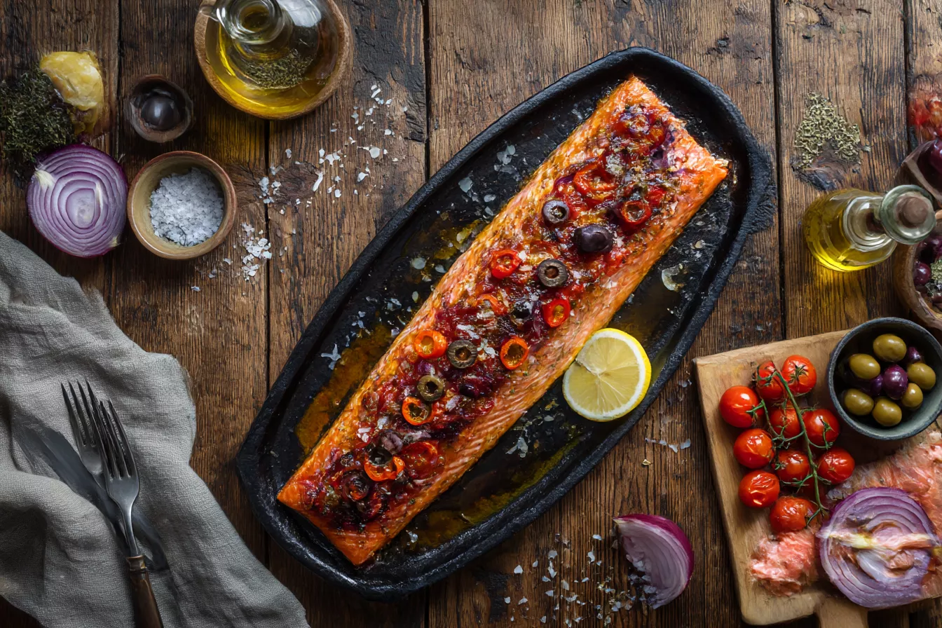 Горбуша по-итальянски в духовке: сочная рыба за 6 минут под грилем