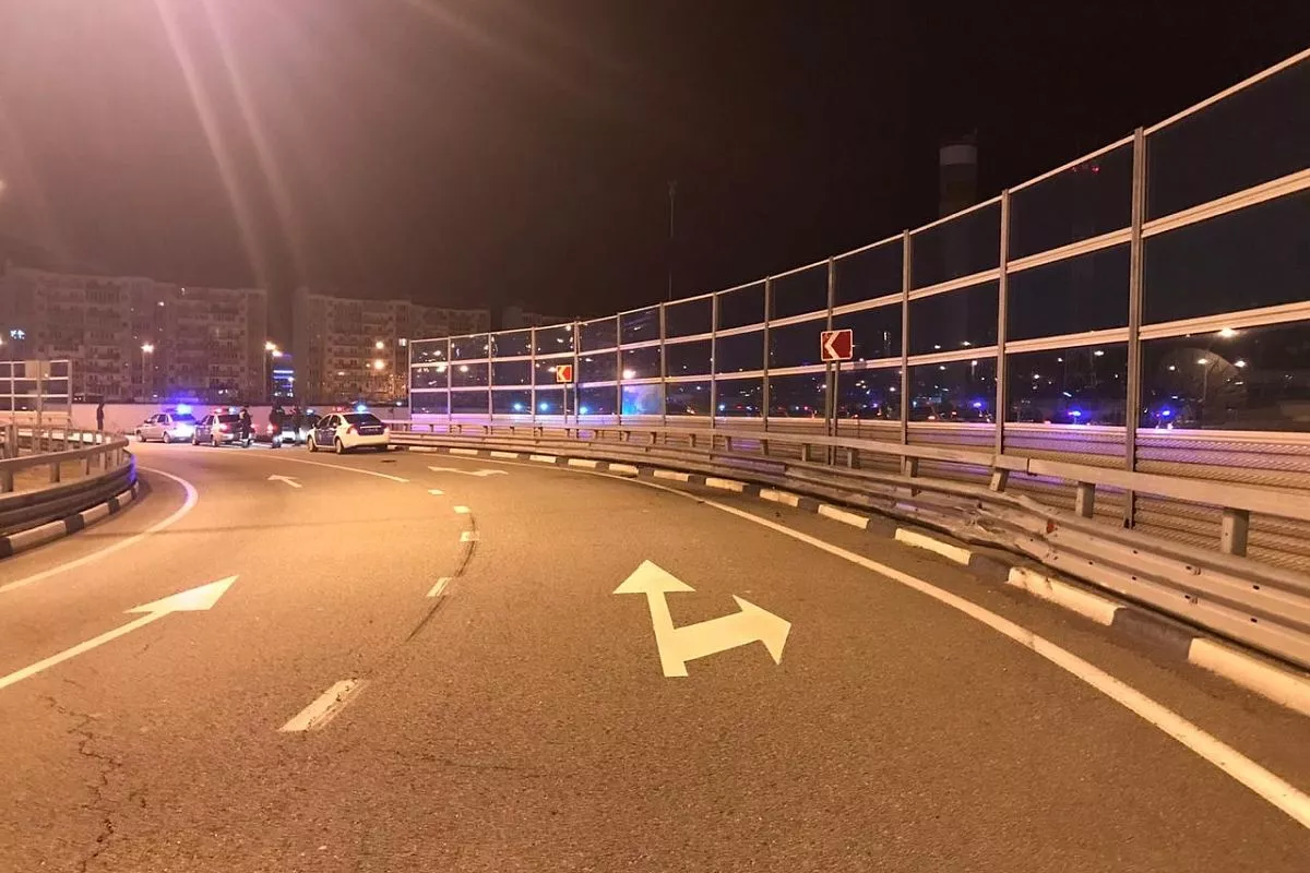 Место аварии.