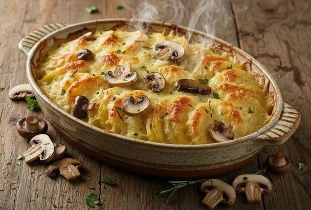 Картофель по-французски с грибами: праздничное блюдо без лишних хлопот