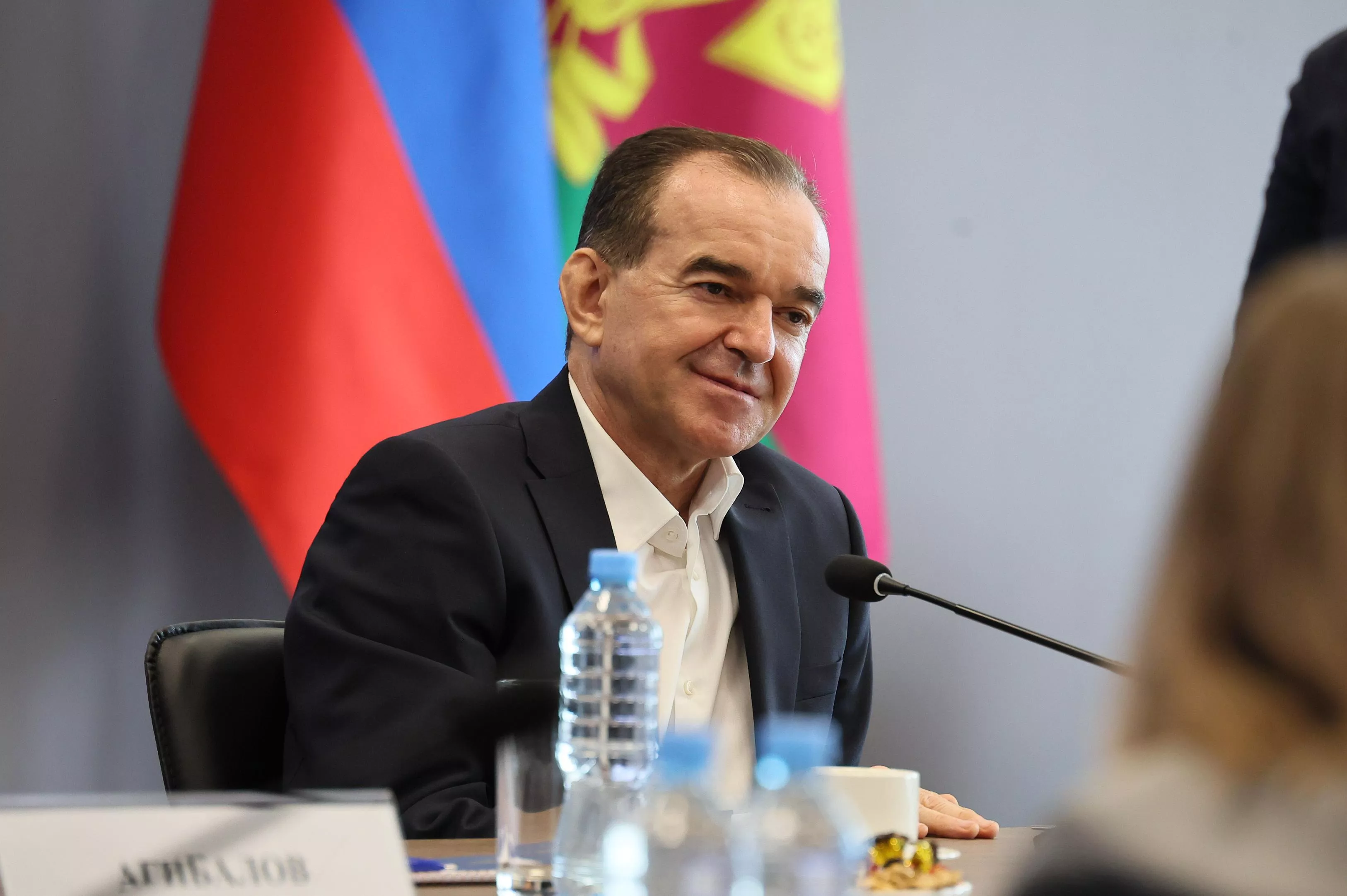 Губернатор Вениамин Кондратьев встретился с кубанскими победителями и призерами чемпионата и первенства Европы по прыжкам на батуте
