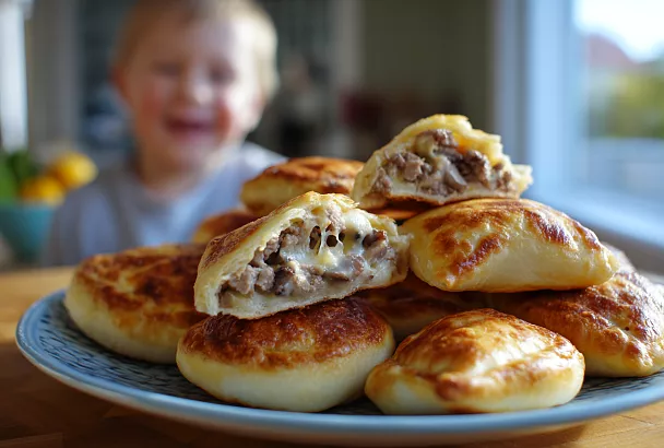 Картофельные пирожки с мясом и грибами: нежные и очень сочные