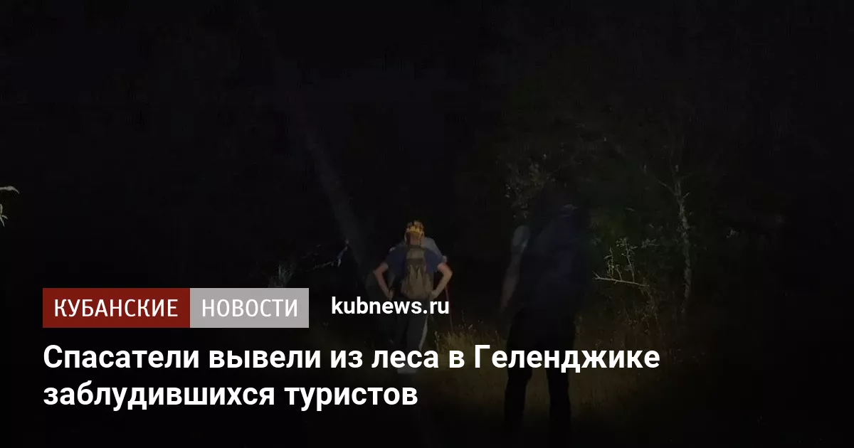 Спасатели вывели из леса в Геленджике заблудившихся туристов