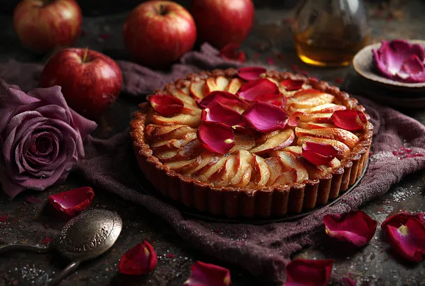 Быстрый и красивый пирог «Яблочные розы»: рецепт на каждый день