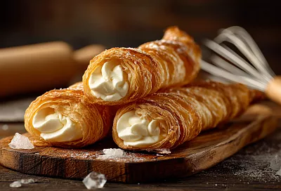 Слоёные трубочки с кремом, которые тают во рту и исчезают со стола за минуту