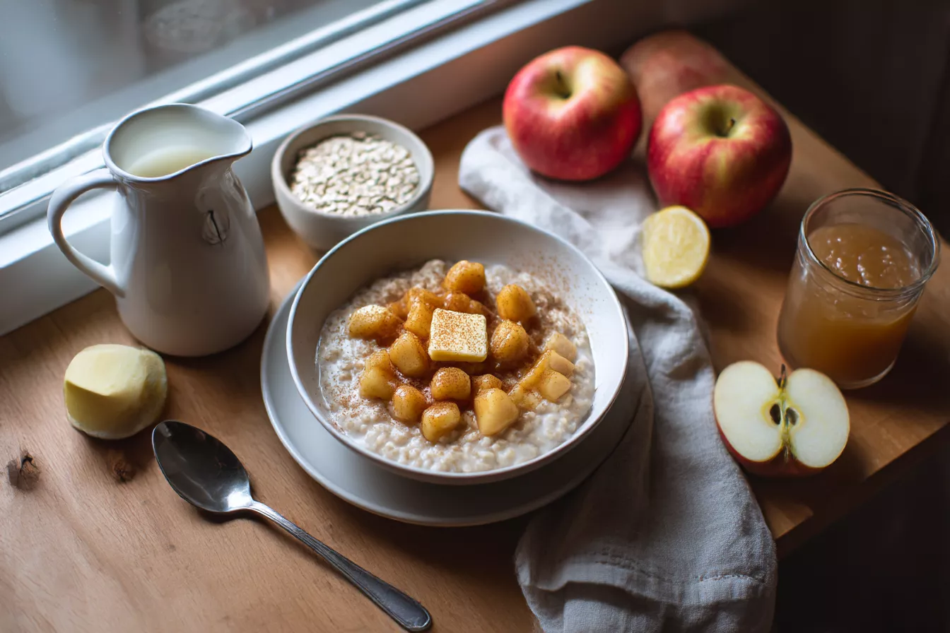 Шеф-повар делает овсянку с яблоками — и это уже не «каша», а завтрак с характером
