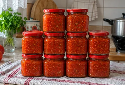 Домашний сладко-острый соус из перца: густой, яркий и хорош к мясу