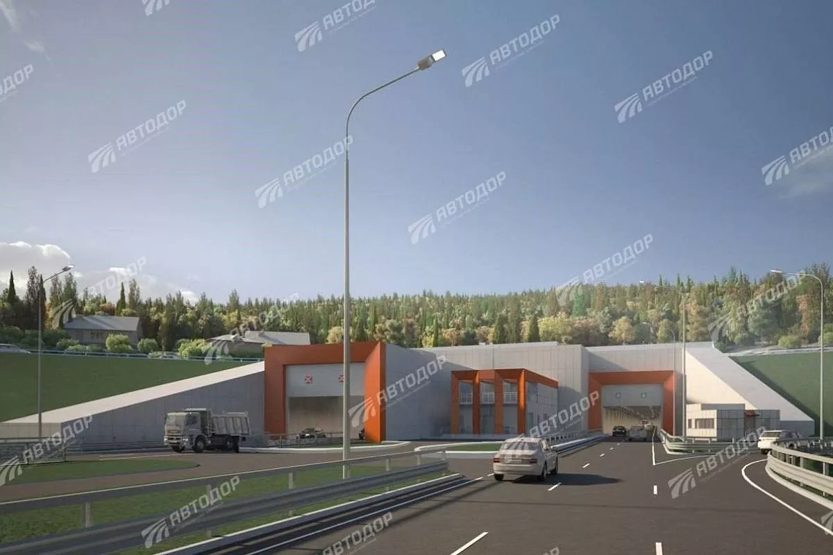 Восточный портал обхода Адлера.