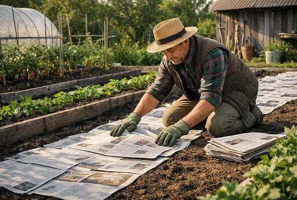 Лук как с витрины: дачники начали укрывать грядки газетами — и забыли про мелкий урожай