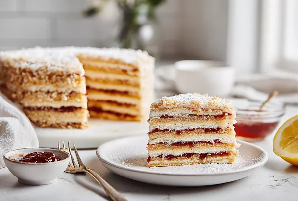 Советский пирог "Бедный студент": коржи пропитались кисло-сладкой начинкой