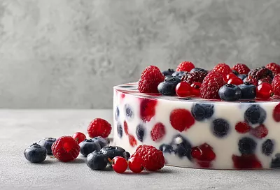 Ягодный торт без выпечки – нежный, готовится за 20 минут. Справится даже ребенок!