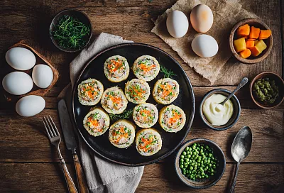 Оливье-рулет: тренд новогоднего стола из самого обычного салата