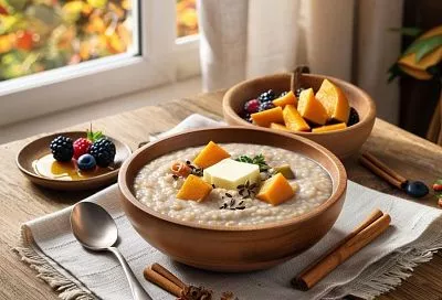 Осенний уют в каждой ложке: молочная каша с рисом и тыквой