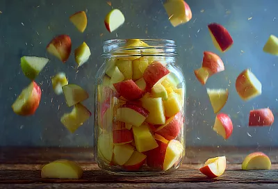 Яблоки кусочками в собственном соку: заготовка, которая спасёт зимой