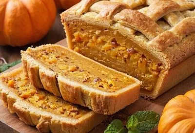 Тыквенный пирог на сковороде как торт: карамельная начинка,  но готовить его проще простого