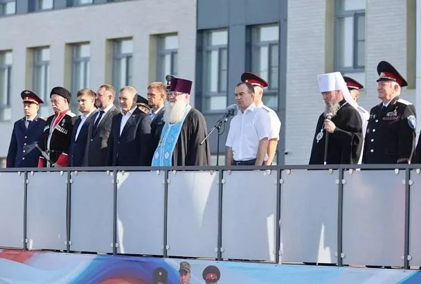 Губернатор Вениамин Кондратьев открыл новый Кубанский казачий кадетский корпус имени Ивана Безуглого