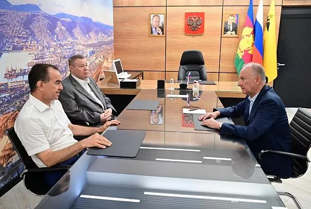 Николай Патрушев обсудил с Вениамином Кондратьевым вопросы обновления и расширения портовой инфраструктуры Краснодарского края