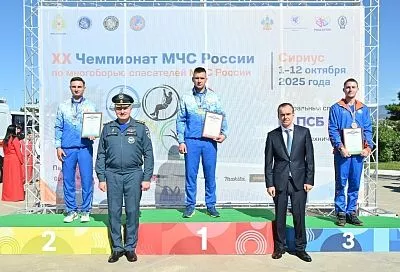 Александр Куренков и Вениамин Кондратьев приняли участие в открытии чемпионата МЧС РФ по многоборью спасателей