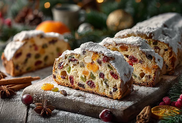 Настоящий дрезденский штоллен без яиц – сочный, ароматный и намного вкуснее магазинного