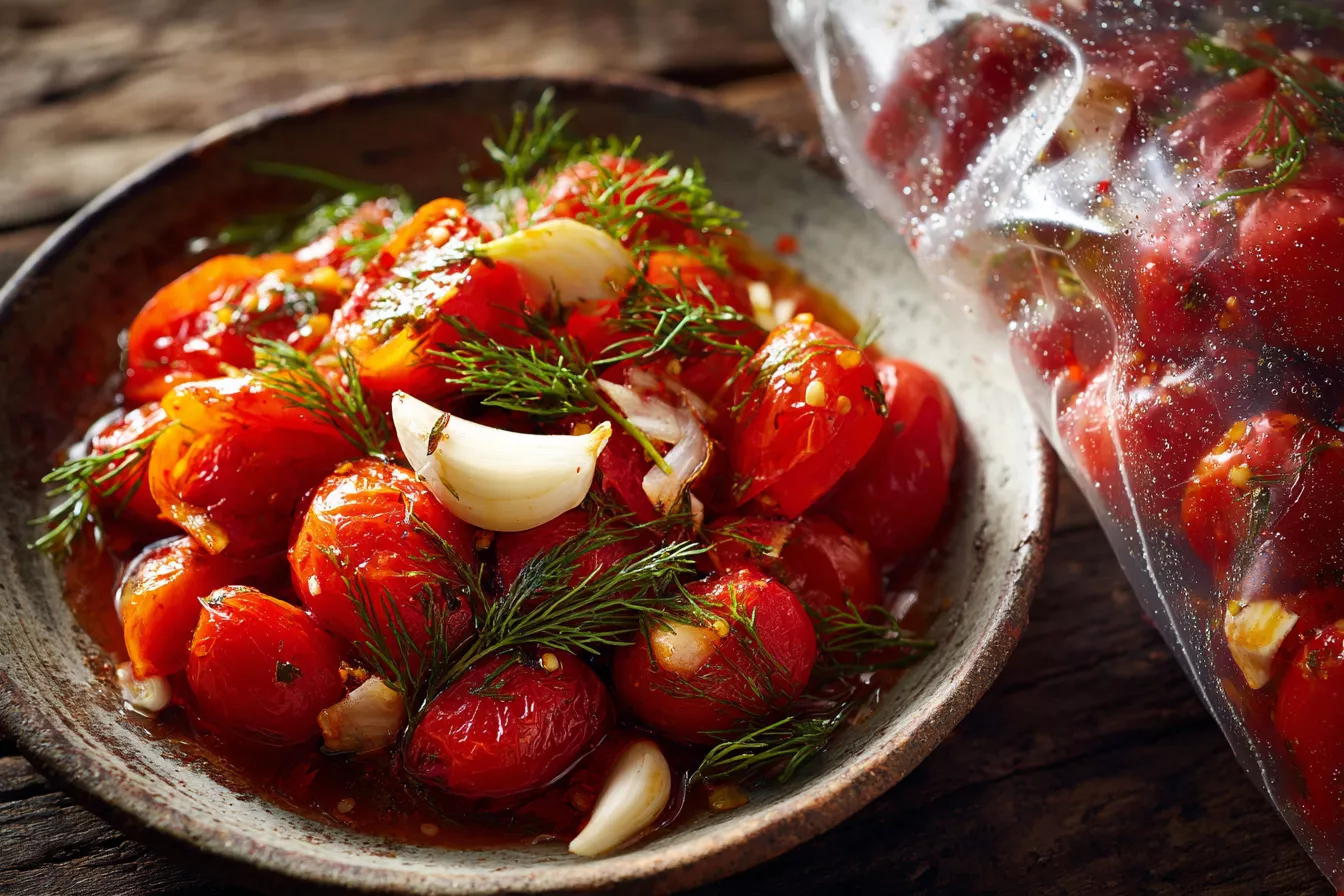 Ароматные помидоры в пакете: быстро и просто