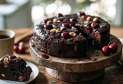 Готовлю королевский вишнёвый шоколадный пирог — сочно, вкусно и очень быстро